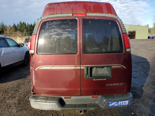 1GBFG15RXW1003059 - 1998 CHEVROLET EXPRESS G1 BURGUNDY photo 6