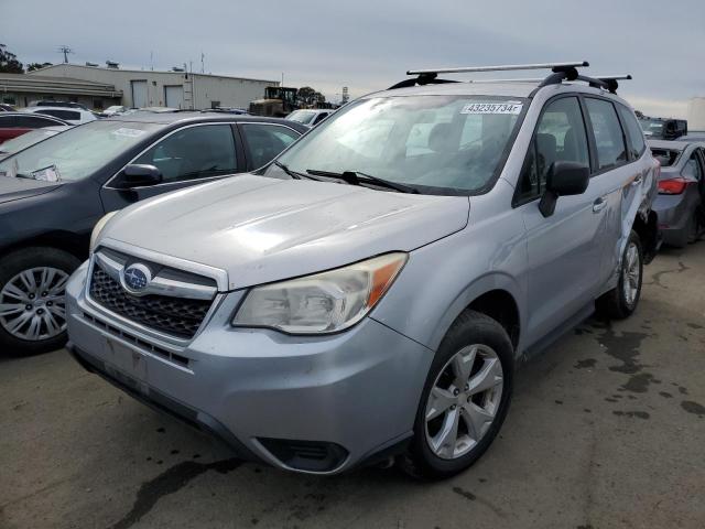 JF2SJABC7FH436343 - 2015 SUBARU FORESTER 2.5I SILVER photo 1