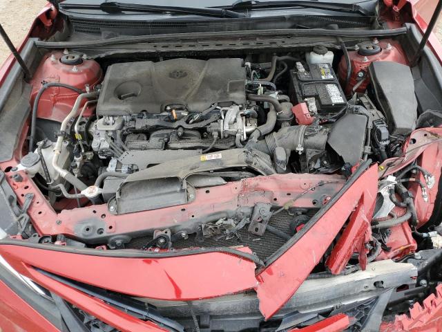 4T1B11HK2KU195656 - 2019 TOYOTA CAMRY L RED photo 11