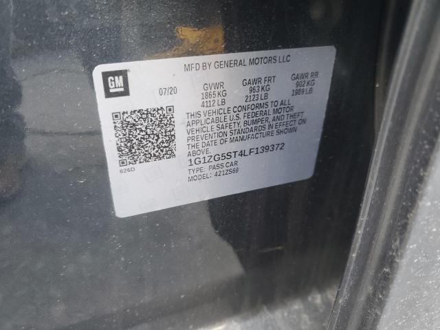 1G1ZG5ST4LF139372 - 2020 CHEVROLET MALIBU RS 石墨色 照片 12