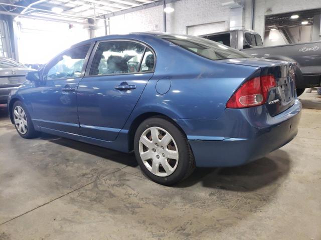 1HGFA16596L150603 - 2006 HONDA CIVIC LX BLUE photo 2