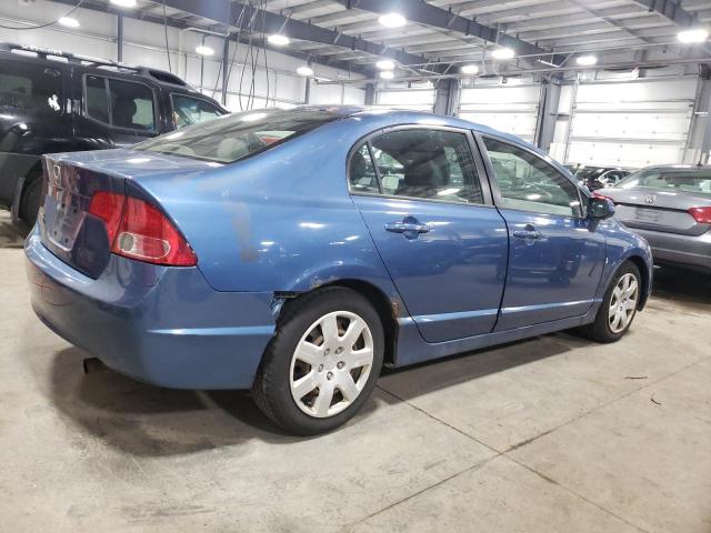 1HGFA16596L150603 - 2006 HONDA CIVIC LX BLUE photo 3