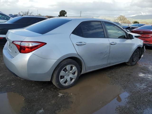 5YFBURHE8FP272604 - 2015 TOYOTA COROLLA L SILVER photo 3