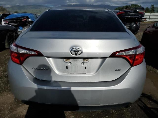 5YFBURHE8FP272604 - 2015 TOYOTA COROLLA L SILVER photo 6