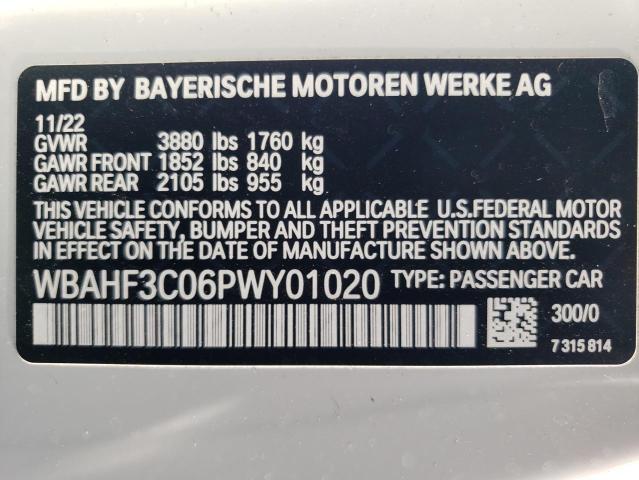 WBAHF3C06PWY01020 - 2023 BMW Z4 SDRIVE30I Սպիտակ լուսանկար 12