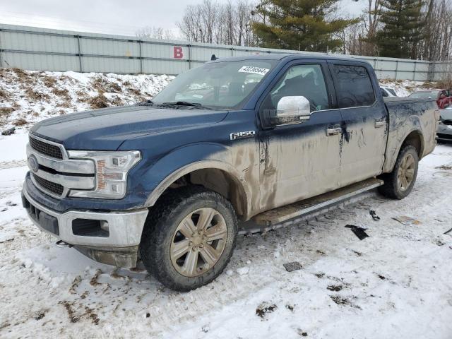 1FTEW1E49KFA58355 - 2019 FORD F150 SUPERCREW BLUE photo 1