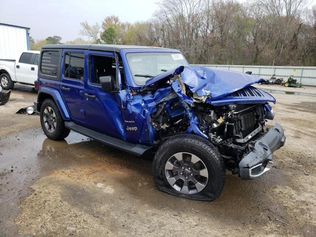 1C4HJXEN3JW176648 - 2018 JEEP WRANGLER U SAHARA BLUE photo 4