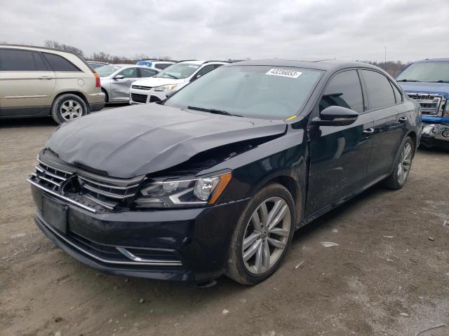 1VWLA7A36KC000174 - 2019 VOLKSWAGEN PASSAT WOLFSBURG BLACK photo 1
