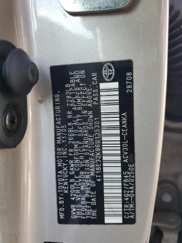 4T1BE32K86U135301 - 2006 TOYOTA CAMRY LE TAN photo 12