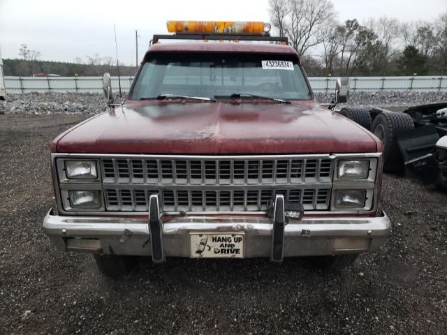 1GBHC34M6CV107932 - 1982 CHEVROLET C30 MAROON photo 5