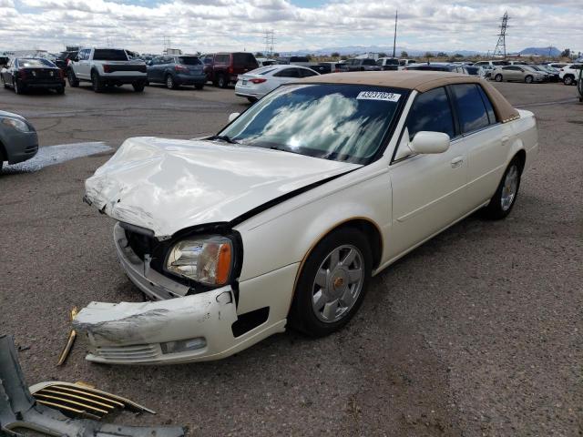 1G6KF57941U134726 - 2001 CADILLAC DEVILLE DTS WHITE photo 1