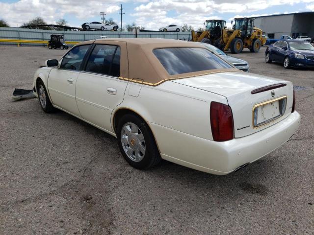 1G6KF57941U134726 - 2001 CADILLAC DEVILLE DTS WHITE photo 2