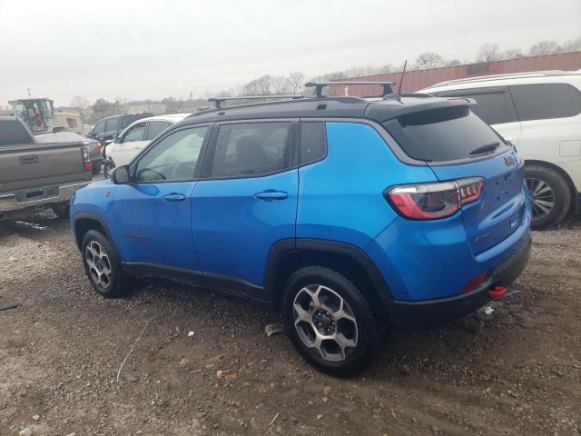 3C4NJDDBXNT162119 - 2022 JEEP COMPASS TRAILHAWK BLUE photo 2