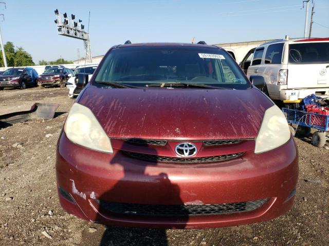 5TDZA23C56S433437 - 2006 TOYOTA SIENNA CE BURGUNDY photo 5