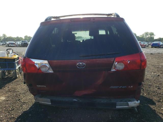 5TDZA23C56S433437 - 2006 TOYOTA SIENNA CE BURGUNDY photo 6