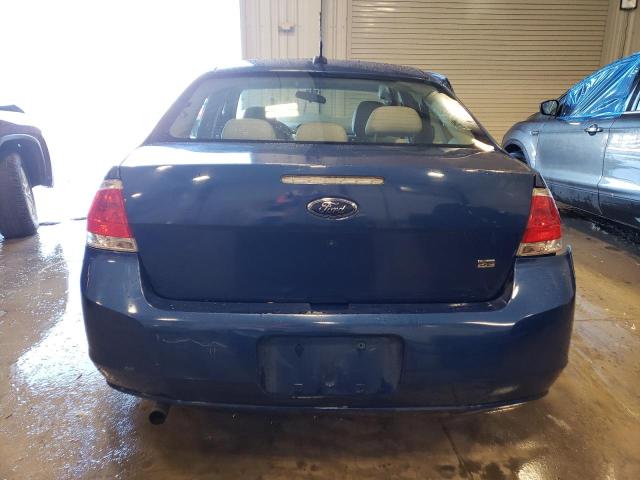 1FAHP35N59W269986 - 2009 FORD FOCUS SE BLUE photo 6