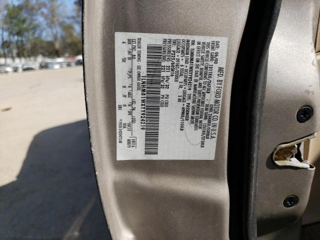 1LNHM81WXYY924219 - 2000 LINCOLN TOWN CAR EXECUTIVE BEIGE photo 12