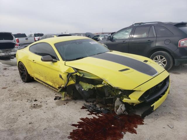 1FA6P8R03M5554753 - 2021 FORD MUSTANG MACH I YELLOW photo 4
