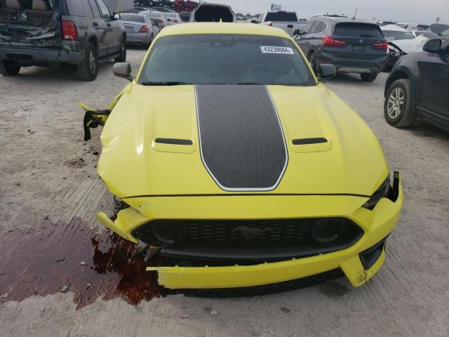 1FA6P8R03M5554753 - 2021 FORD MUSTANG MACH I YELLOW photo 5