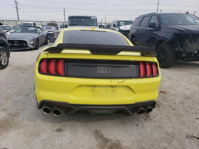 1FA6P8R03M5554753 - 2021 FORD MUSTANG MACH I YELLOW photo 6