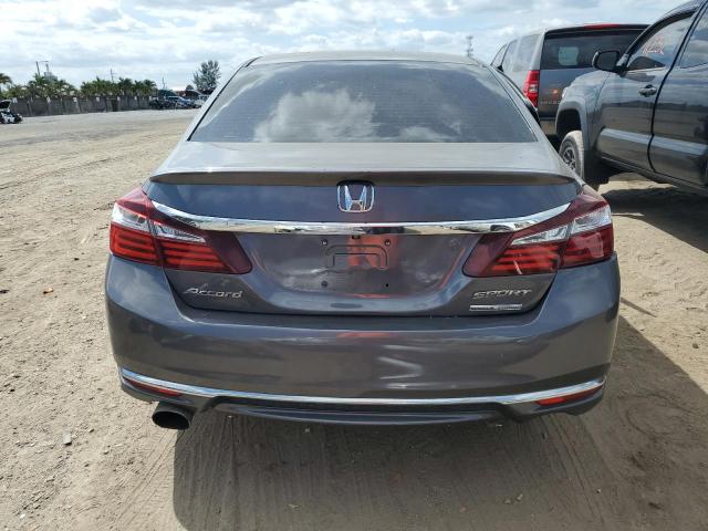 1HGCR2F12HA045141 - 2017 HONDA ACCORD SPORT SPECIAL EDITION GRAY photo 6