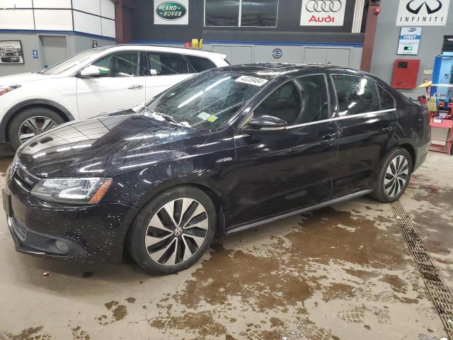 3VW637AJ8DM281031 - 2013 VOLKSWAGEN JETTA HYBRID BLACK photo 1