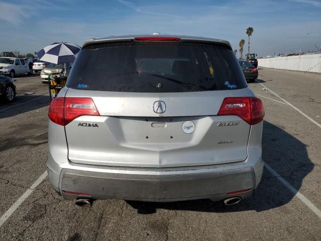 2HNYD282X9H533825 - 2009 ACURA MDX SILVER photo 6