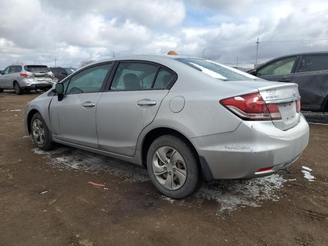 2HGFB2F57DH559695 - 2013 HONDA CIVIC LX SILVER photo 2