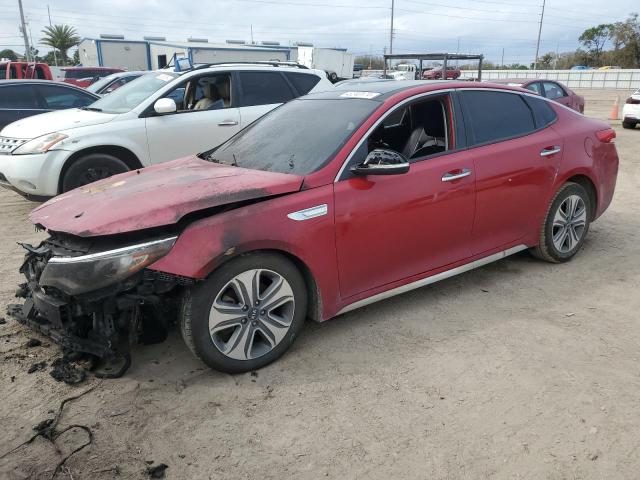 KNAGU4LE5H5010570 - 2017 KIA OPTIMA HYBRID BURGUNDY photo 1