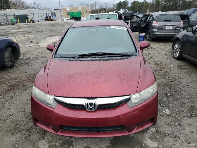 2HGFA16639H339080 - 2009 HONDA CIVIC LX-S Բորդո լուսանկար 5