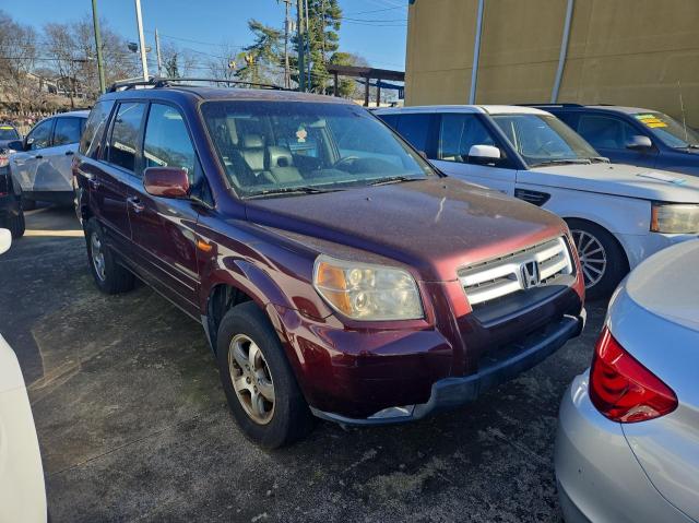 2HKYF18697H532313 - 2007 HONDA PILOT EXL MAROON photo 1