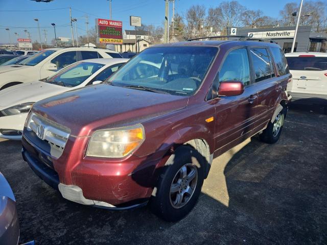 2HKYF18697H532313 - 2007 HONDA PILOT EXL MAROON photo 2
