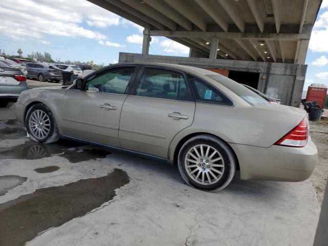 1MEFM42195G617003 - 2005 MERCURY MONTEGO PREMIER BEIGE photo 2