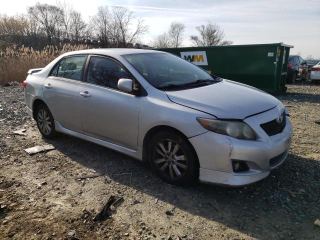 2T1BU40E29C070196 - 2009 TOYOTA COROLLA BASE SILVER photo 4