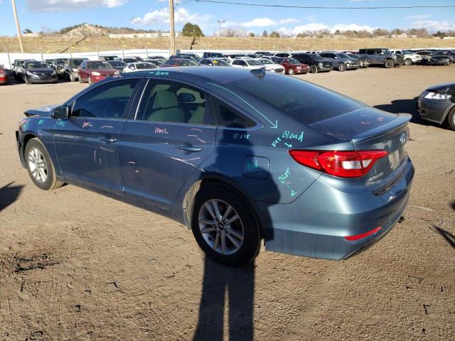 5NPE24AF3GH263297 - 2016 HYUNDAI SONATA SE BLUE photo 2