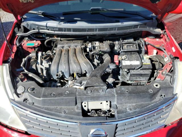 3N1BC13E77L459460 - 2007 NISSAN VERSA S RED photo 11