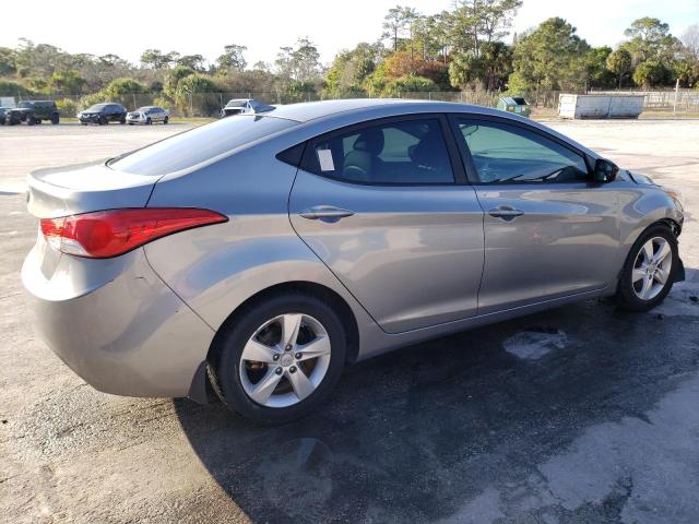 KMHDH4AEXDU811410 - 2013 HYUNDAI ELANTRA GLS SILVER photo 3