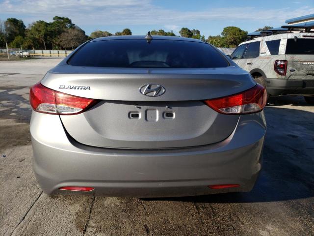 KMHDH4AEXDU811410 - 2013 HYUNDAI ELANTRA GLS SILVER photo 6