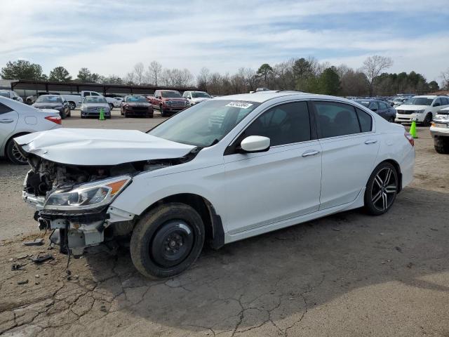 1HGCR2F55GA090057 - 2016 HONDA ACCORD SPORT WHITE photo 1