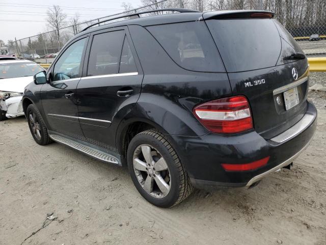 4JGBB8GB1BA684543 - 2011 MERCEDES-BENZ ML 350 4MATIC BLACK photo 2