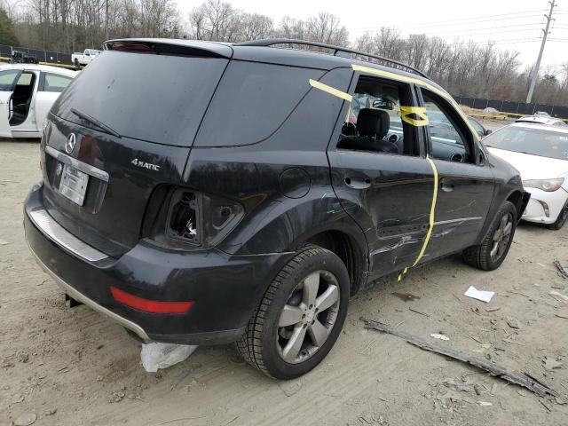 4JGBB8GB1BA684543 - 2011 MERCEDES-BENZ ML 350 4MATIC BLACK photo 3