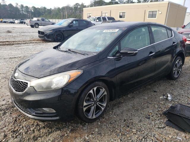 KNAFX4A85E5057660 - 2014 KIA FORTE EX BLACK photo 1