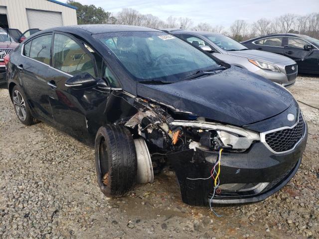 KNAFX4A85E5057660 - 2014 KIA FORTE EX BLACK photo 4