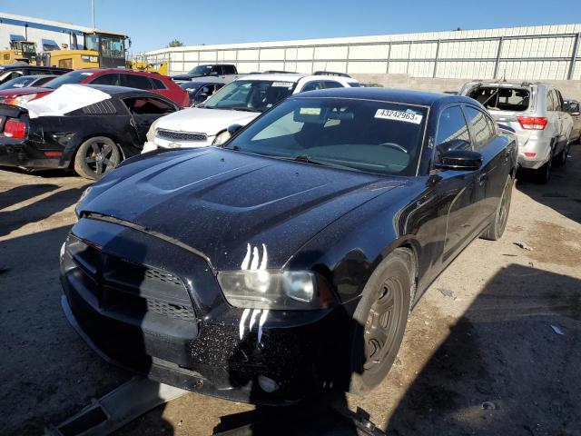 2C3CDXAT3CH184745 - 2012 DODGE CHARGER POLICE BLACK photo 1