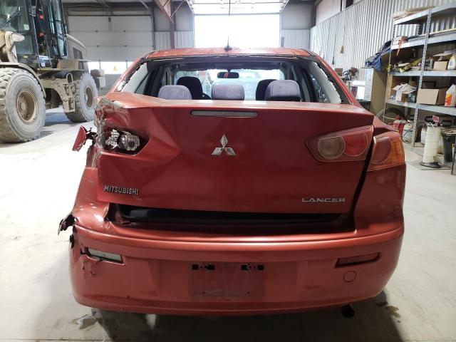 JA3AU26U68U020898 - 2008 MITSUBISHI LANCER ES RED photo 6