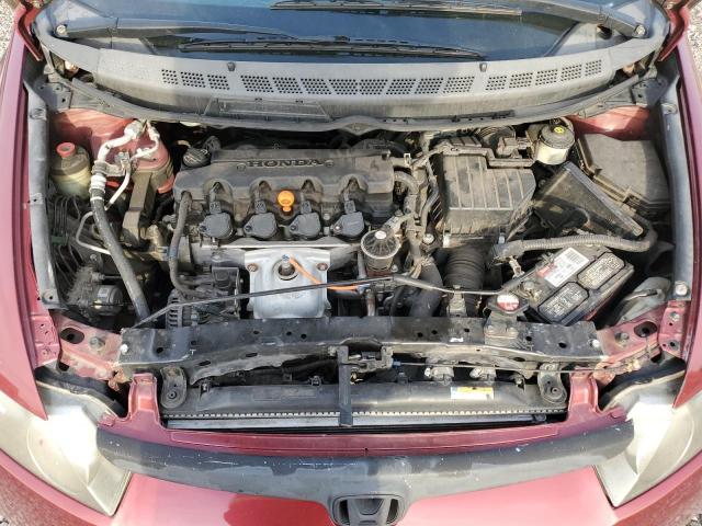 2HGFA16609H325797 - 2009 HONDA CIVIC LX-S ბურგუნდია ფოტო 11