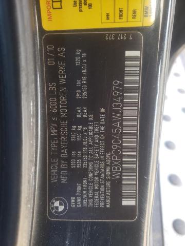 WBXPC9C45AWJ34979 - 2010 BMW X3 XDRIVE30I BLACK photo 13