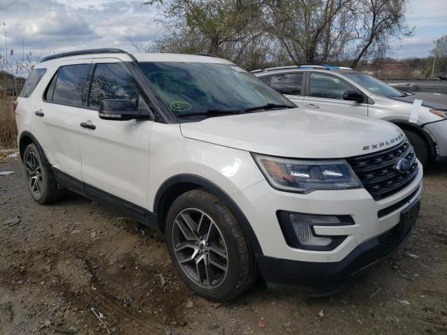 1FM5K8GT3GGC37755 - 2016 FORD EXPLORER SPORT WHITE photo 4