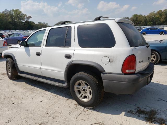 1D4HR38N03F618983 - 2003 DODGE DURANGO SPORT WHITE photo 2