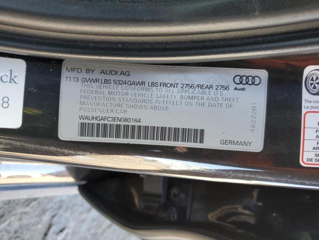 WAUHGAFC3EN080164 - 2014 AUDI A6 PRESTIGE შავი ფოტო 12